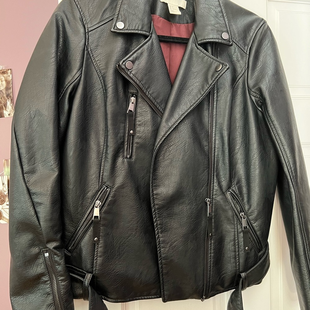 H&M faux leather jacket